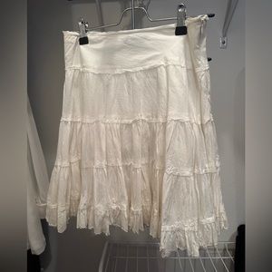 Vintage White gauzy skirt